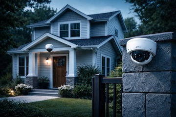 Установка камер видеонаблюдения в частном доме